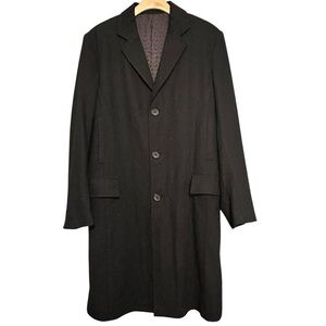 Iceberg Vintage Men’s Size 48 M Black Wool Three Quarter 3/4 Length Dress Jacket